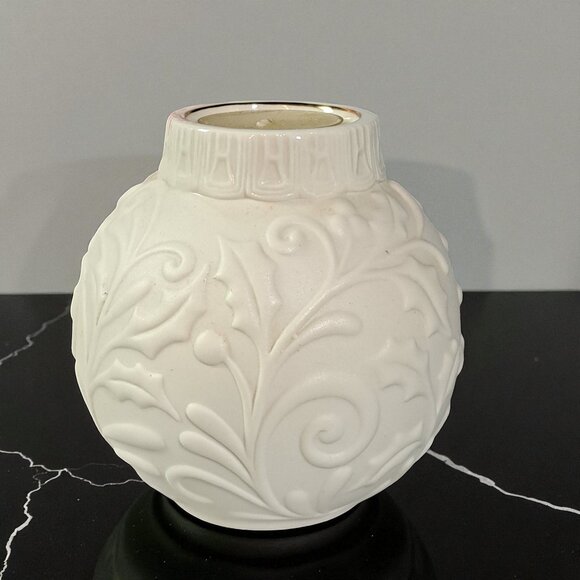 Lenox Ornamental Glow Holly Scrollwork Votive - NIB - Picture 8 of 10